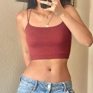 Hollister Ribbed Crop Top, size S